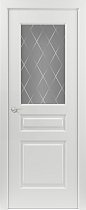 Дверь Юркас ColourDesign Ампир Тип-3 эмаль RAL9003 стекло Ромб